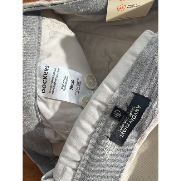 Dockers Any Day Khaki Pants Men's *36x30 Beige Straight Fit Smart Flex Anyday - Picture 5 of 9